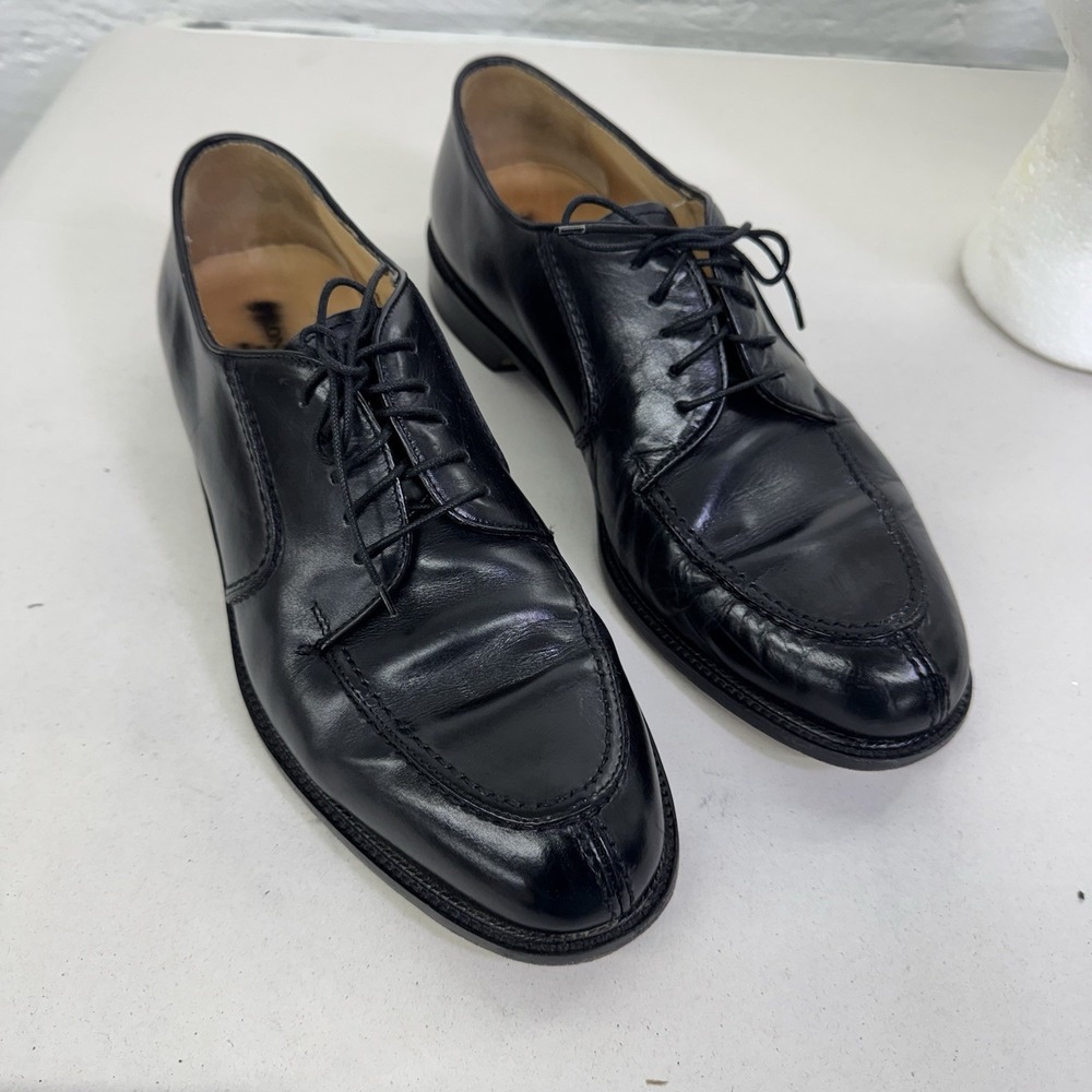PRONTO UOMO Black‎ Leather Lace Up Oxfords Mens DDress Shoes Size 10